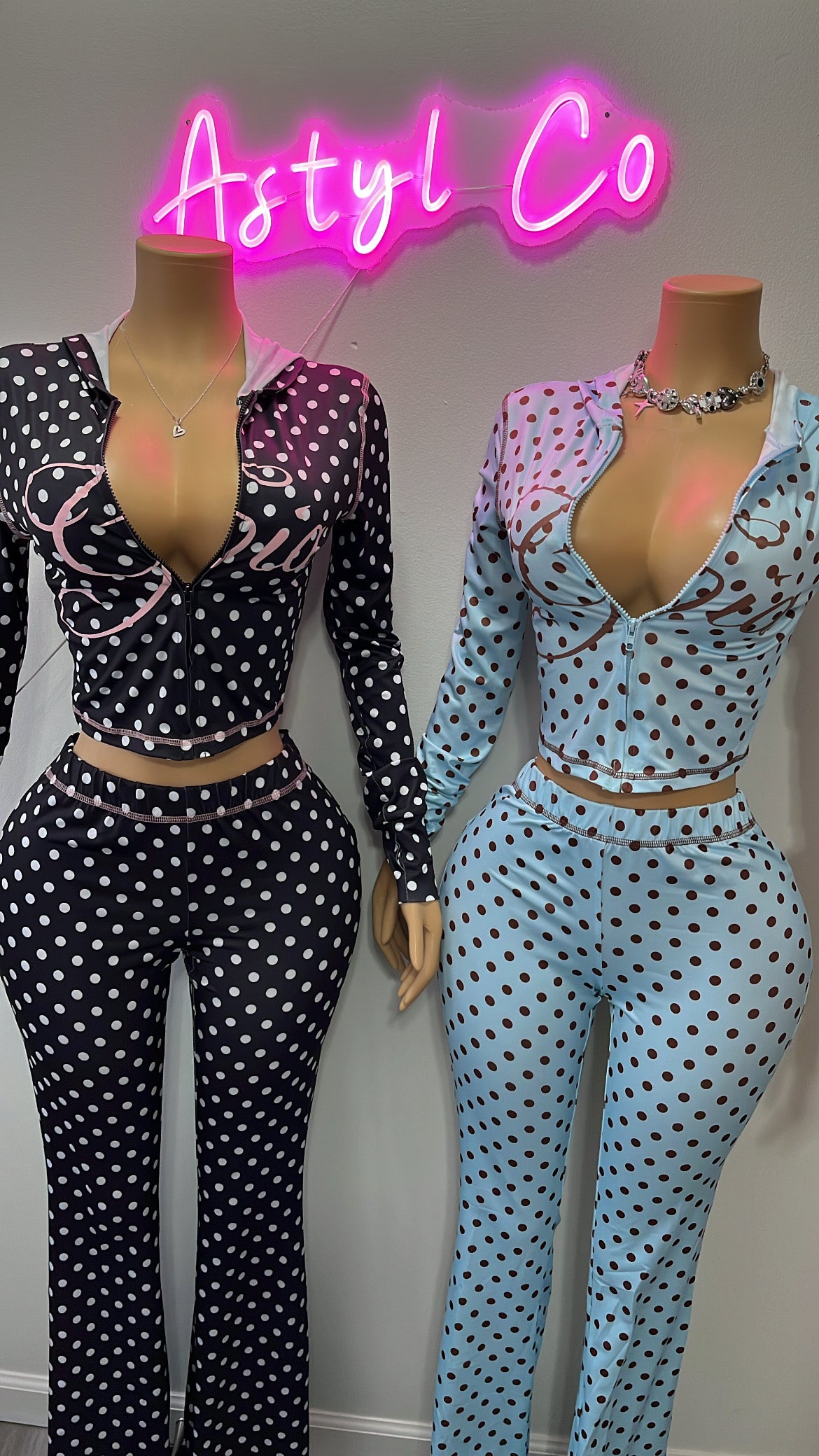 Polka Dot GIA Set (Black)