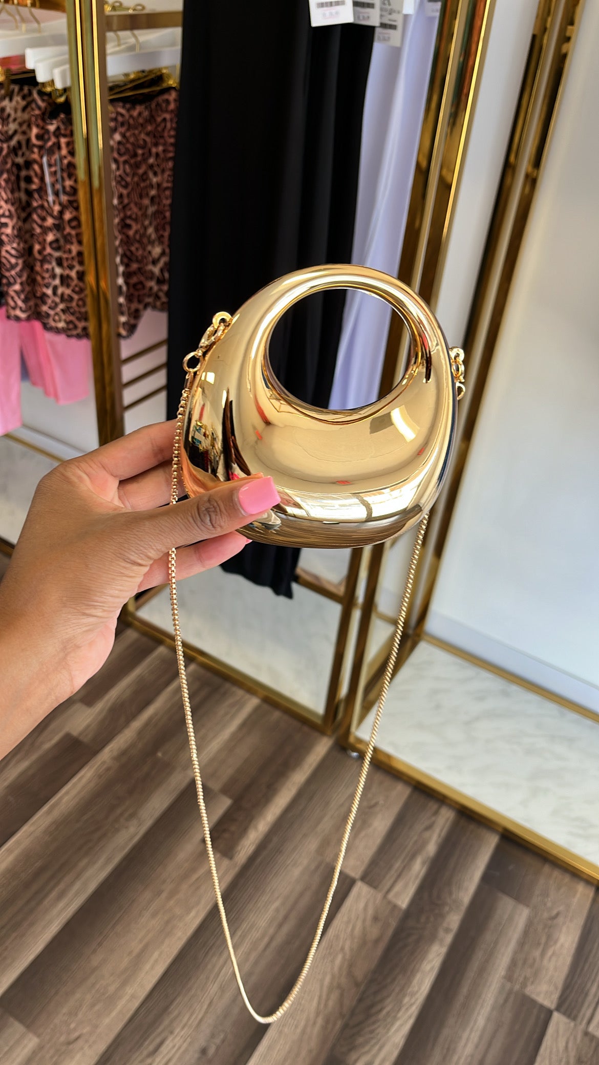 Mini Gold Bag