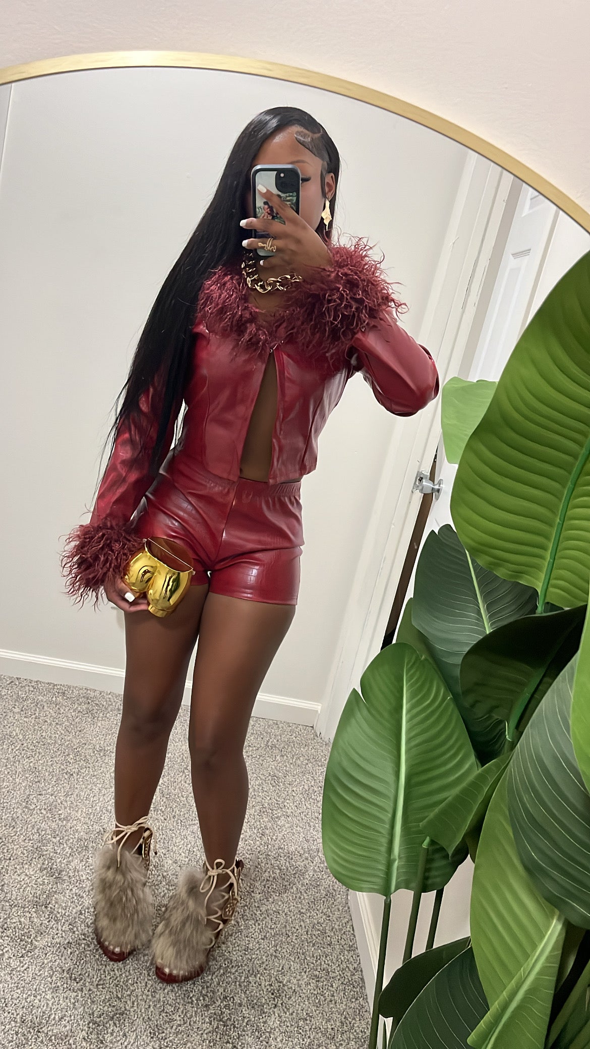 “Kylie” Set (Burgundy)