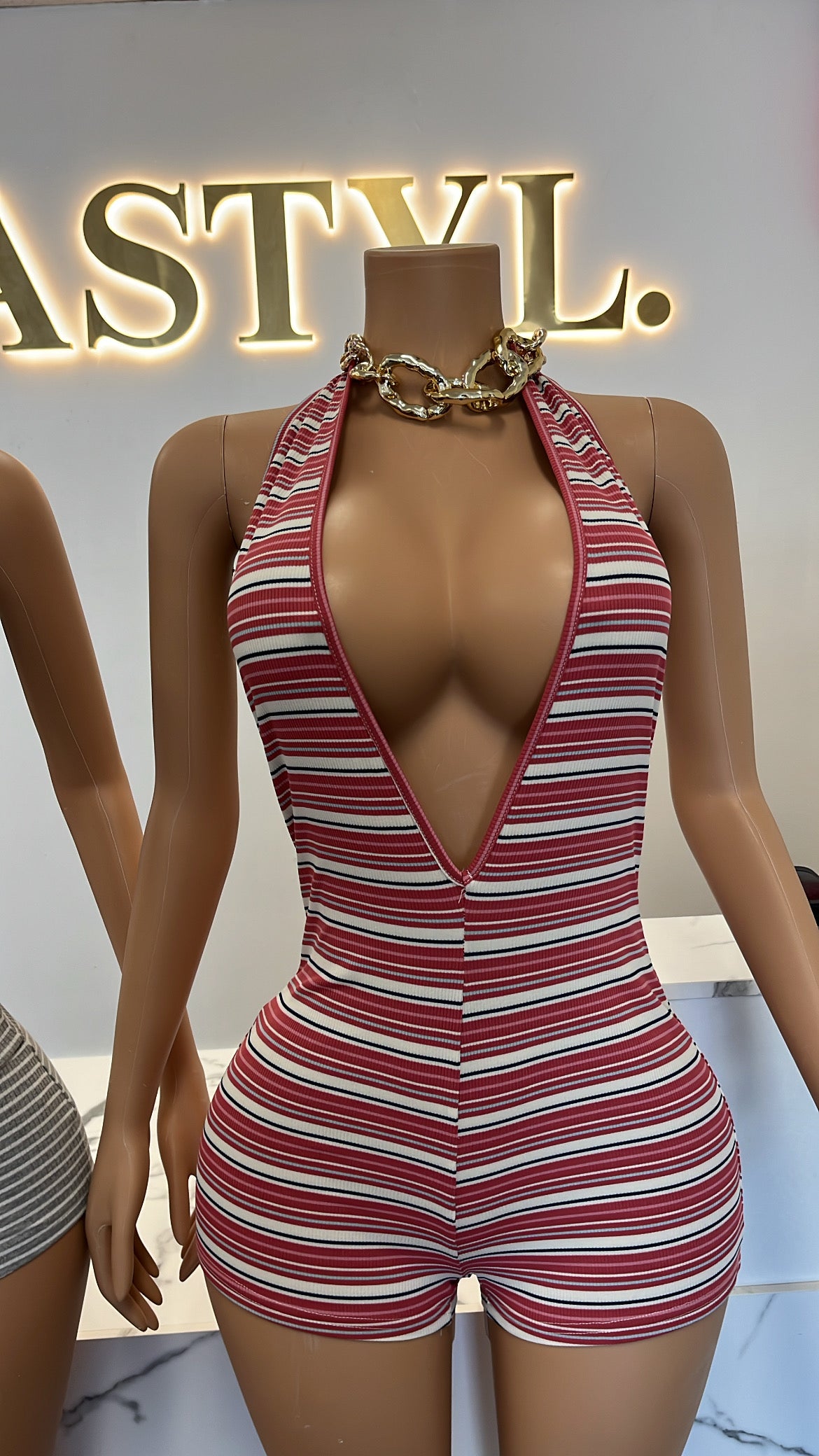 Stripped Romper
