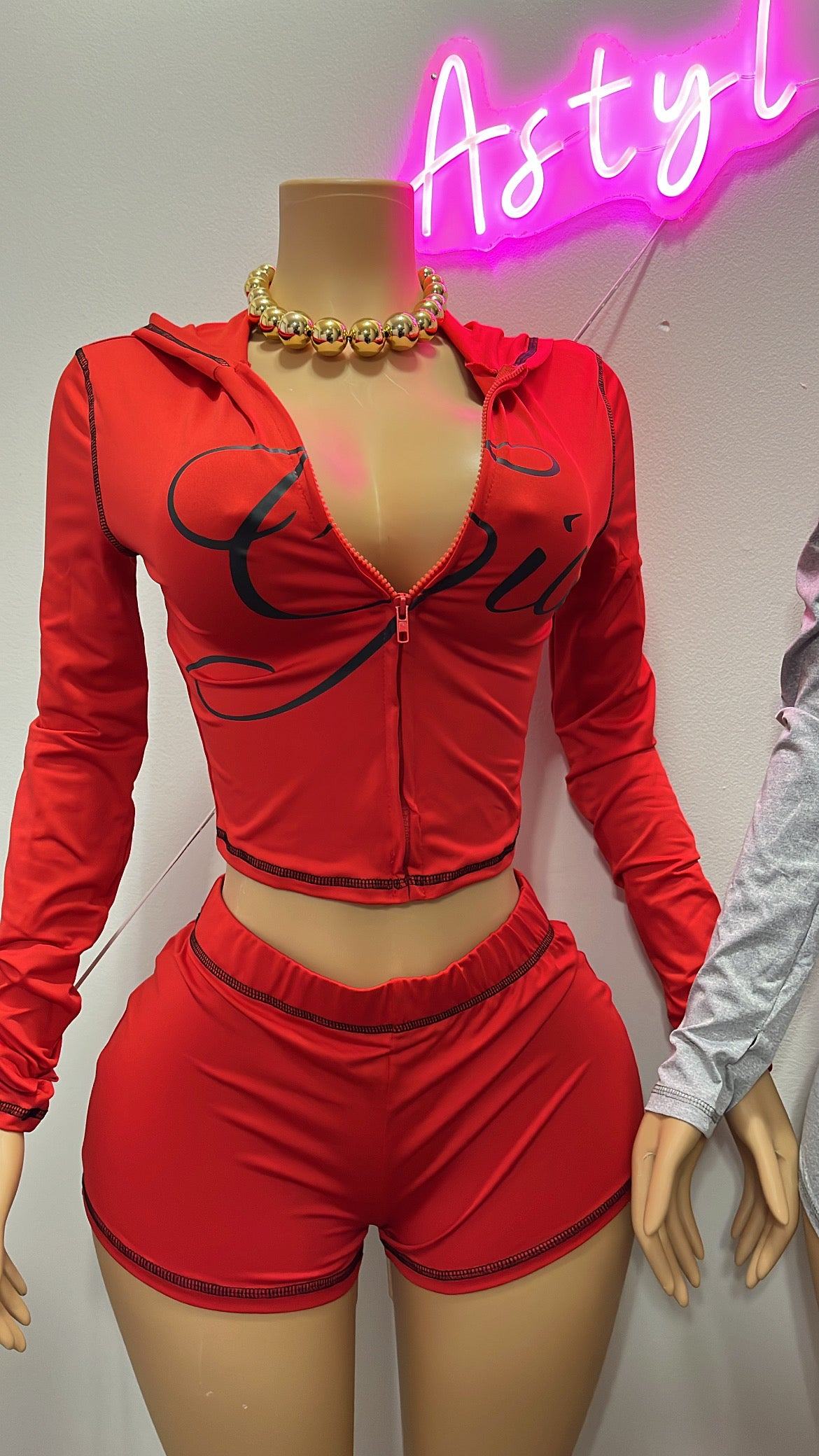 “GIA” Short Set (RED)