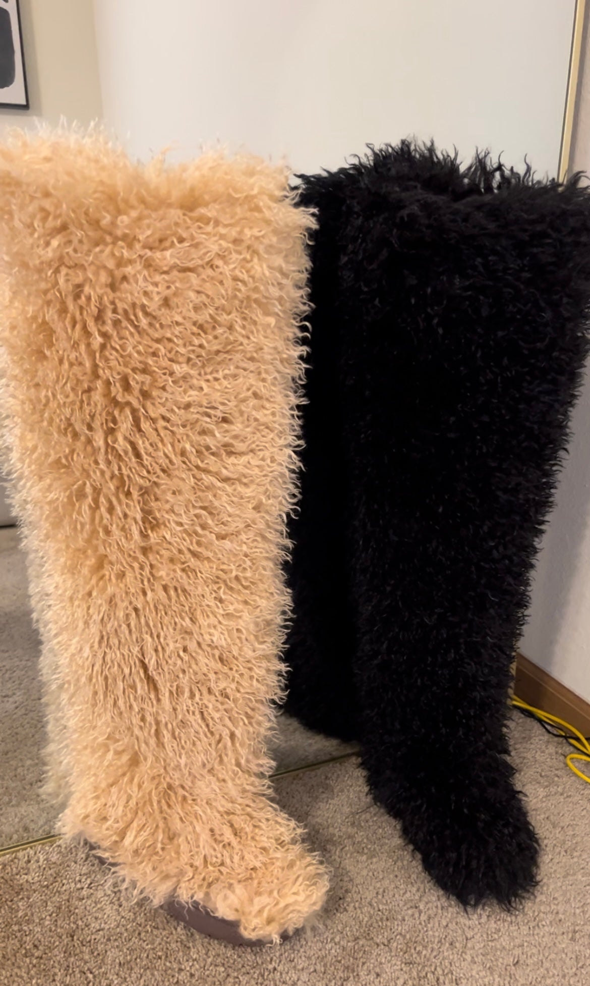 “Magnolia” Fur Boots (Tan)