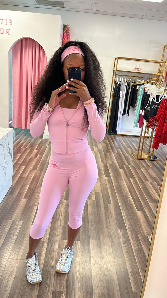 “ALLURÉ” Loungewear Set (4pcs) (PINK)