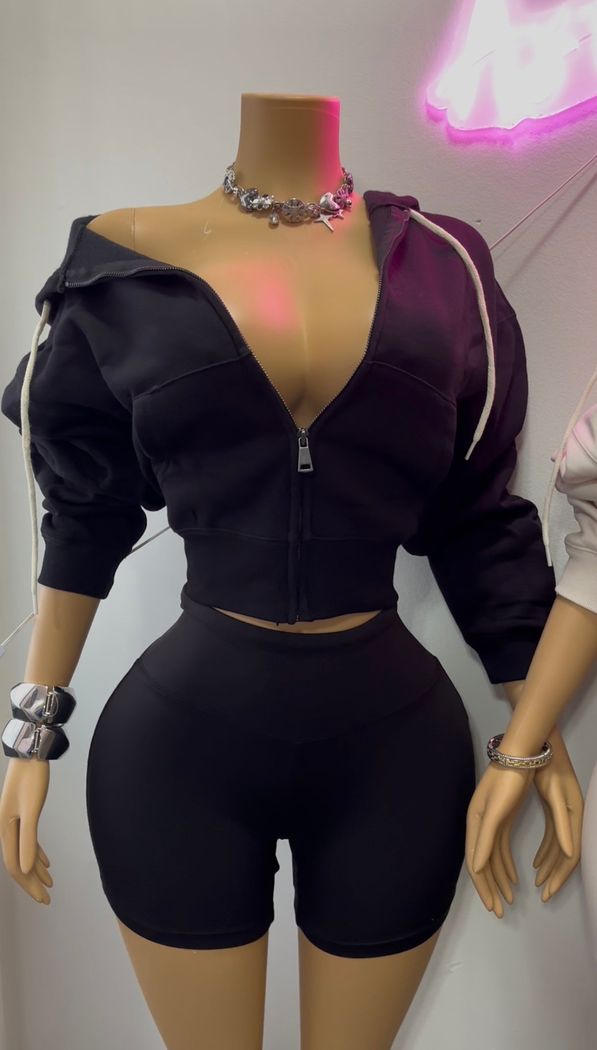 “Spring” Short Set (Black)