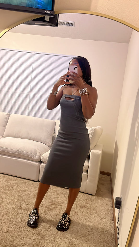 “Mya” Sundress (Grey)