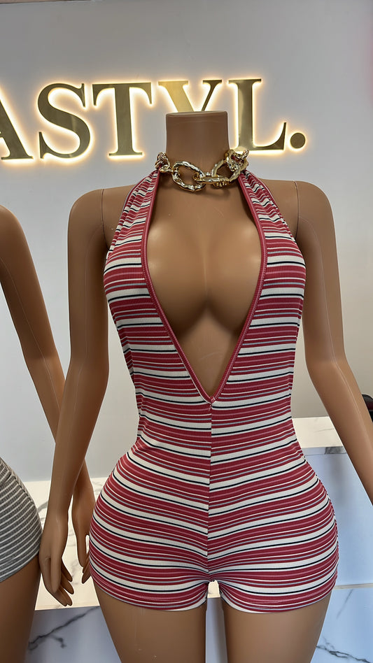 Stripped Romper
