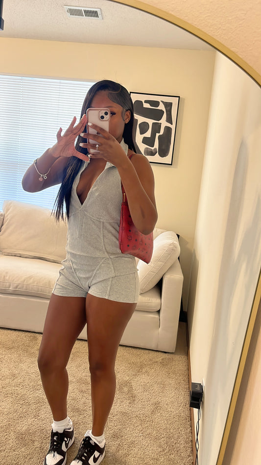 “Chill” romper (Grey)