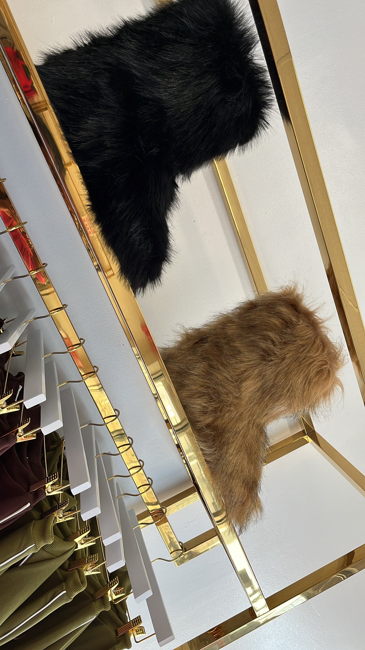 Short FUR boots (brown)
