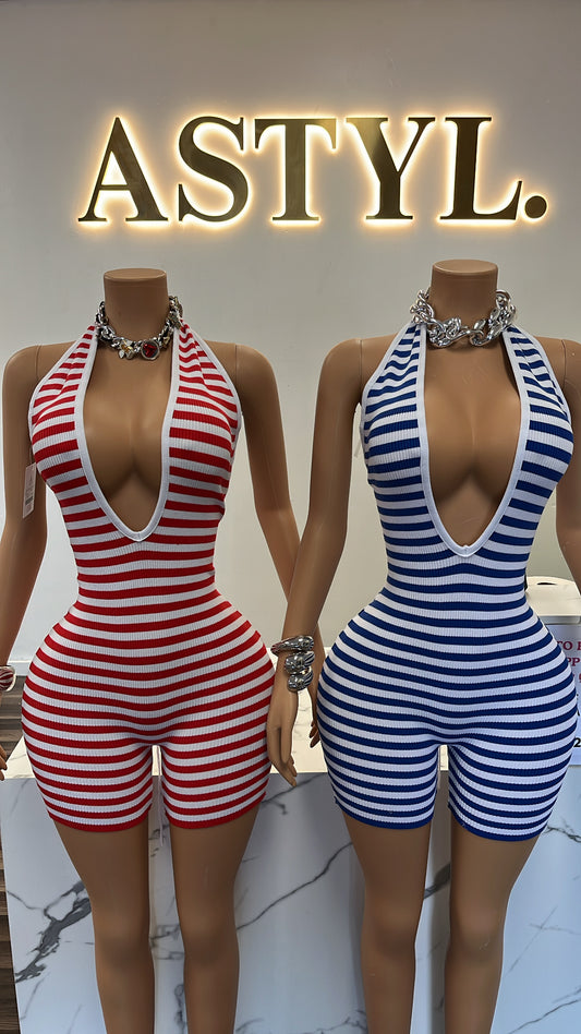 “Topic” Romper (RED)