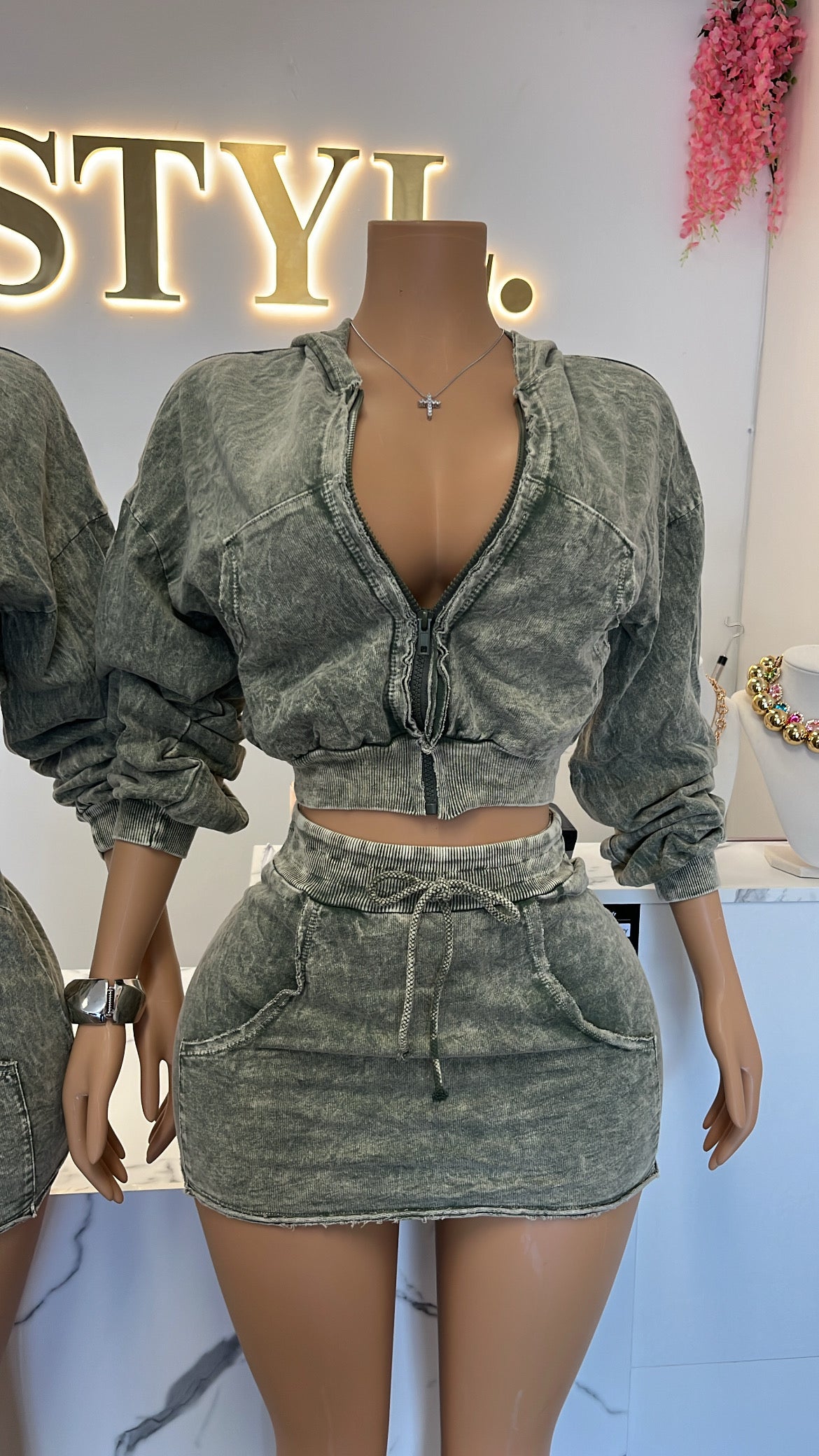 “Acid” Skirt Set